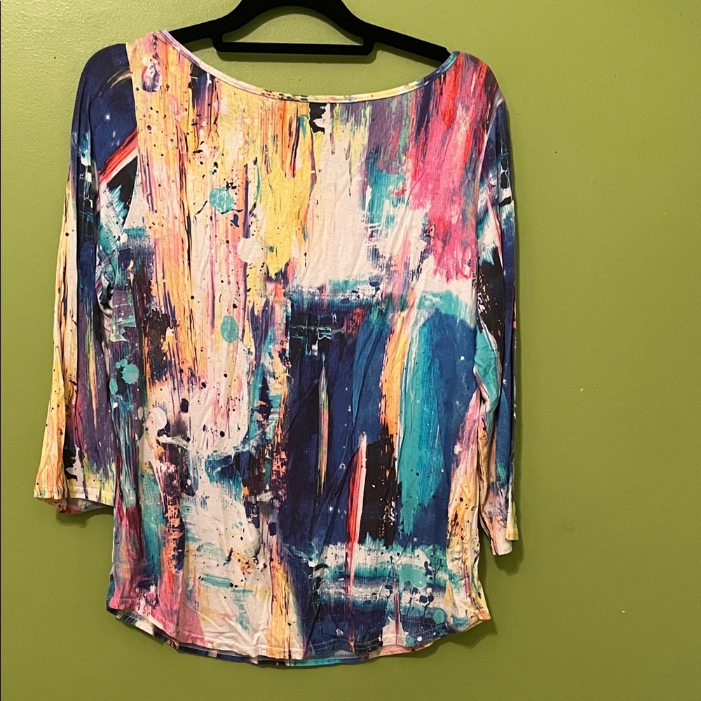 Peck & Peck Abstract Painting Tee